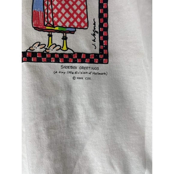 Vintage 80s Maxine Comic Don't Worry Be Crabby white T-shirt - Picture 3 of 6